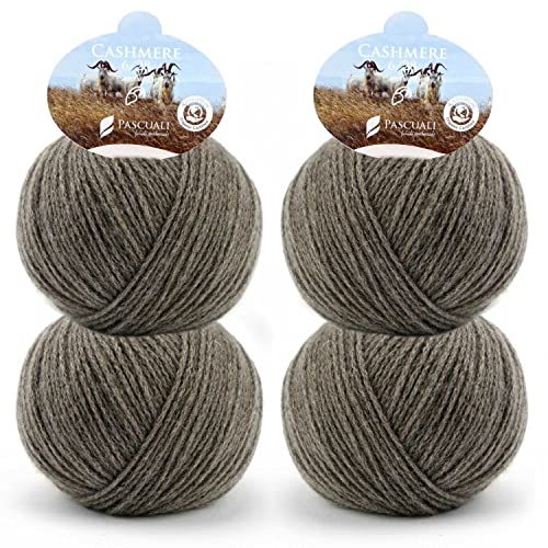Pascuali Bio Cashmere 6/28. Strickwolle aus 100% Kaschmirwolle Wolle zum Stricken und Häkeln, 4 Knäuel - 100 g - Farbe:Marone 16 Pascuali Bio Cashmere 6/28. Strickwolle aus 100% Kaschmirwolle Wolle zum Stricken und Häkeln, 4 Knäuel - 100 g - Farbe:Marone 16 von Pascuali
