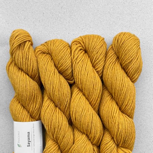 Pascuali Sayama 50% Schurwolle 50% Lamawolle Baby Lama Farbe Curry 50g Pascuali Sayama 50% Schurwolle 50% Lamawolle Baby Lama Farbe Curry 50g von Pascuali
