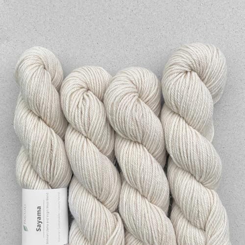 Pascuali Sayama 50% Schurwolle 50% Lamawolle Baby Lama Farbe Ecru 50g Pascuali Sayama 50% Schurwolle 50% Lamawolle Baby Lama Farbe Ecru 50g von Pascuali