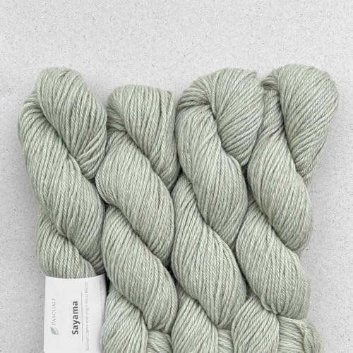 Pascuali Sayama 50% Schurwolle 50% Lamawolle Baby Lama Farbe Pistazie 50g von Pascuali