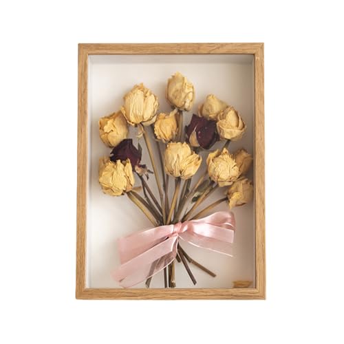 Pasdrucn 3D Bilderrahmen Zum Befüllen 30x40cm, 3D Bilderrahmen Tief Holz Objektrahmen, Tiefer Bilderrahmen Zum Befüllenn(Das Produkt Enthält Keine Trockenblumen) (Original Holzfarbe) von Pasdrucn