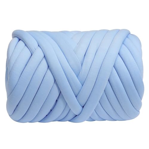 Pasdrucn Dicke Wolle Sperrige Handstrickgarn 1kg/52m, Chunky Yarn Wolle Zum Häkeln Dickes Garn, Strickwolle Dickes Garn Für Anfänger,Decken,Körbe,Decken,Zierkissen (Blau) von Pasdrucn