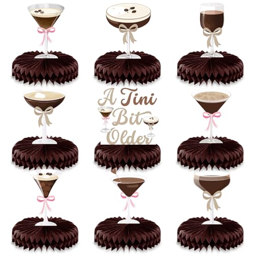 Pasimy Espresso-Martini-Geburtstagsdekorationen, ein Tini-Bit, ältere Tischaufsätze, Wabendekoration, Braun, Espresso, Martini, Geburtstag, Cocktailbar, Bar, Junggesellinnenabschied, Zubehör, 9 Stück Pasimy Espresso-Martini-Geburtstagsdekorationen, ein Tini-Bit, ältere Tischaufsätze, Wabendekoration, Braun, Espresso, Martini, Geburtstag, Cocktailbar, Bar, Junggesellinnenabschied, Zubehör, 9 Stück von Pasimy
