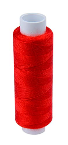 Starker Nähfaden aus Polyester für Profis von Pasmanta, Feinste Spulen, Universeller Mehrzweckgarn fürs Hand- und Maschinennähen, Rolle: 200 m, von Pasmanta seit 1953 (5616 - Rot) von Pasmanta