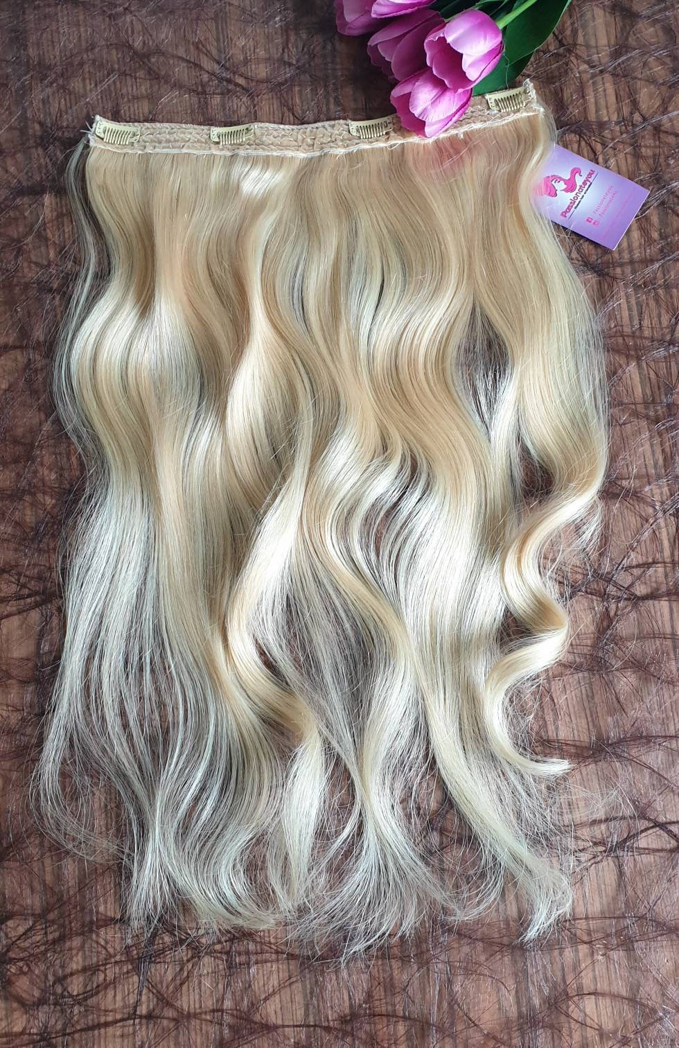 Human Hair Clips in Extension, Silky Straight, Hair Clips, Blond #613 Color, Tressen, Long Hair, Full Volume 1 Clip Extension 100G Human Hair Clips in Extension, Silky Straight, Hair Clips, Blond #613 Color, Tressen, Long Hair, Full Volume 1 Clip Extension 100G von Passionyou