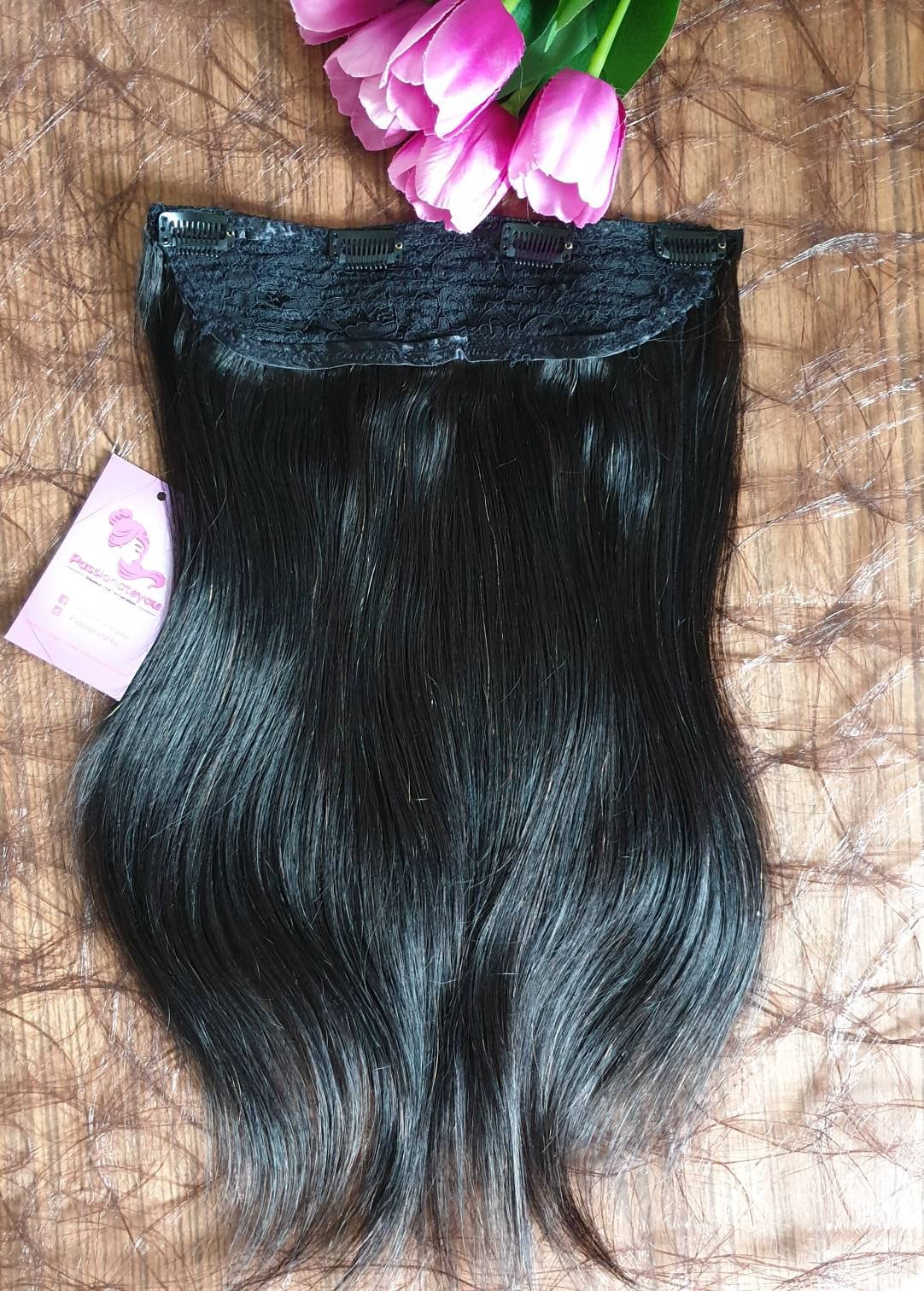 Human Hair Extension Clips In, Clips, Piece, Extension, Silky Straight Natural Back Color, Clips in 100G Bundle Human Hair Extension Clips In, Clips, Piece, Extension, Silky Straight Natural Back Color, Clips in 100G Bundle von Passionyou