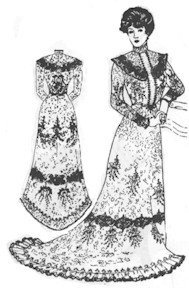 Princess Gown, Circa 1899-1902 by Past Patterns Princess Gown, Circa 1899-1902 by Past Patterns von Past Patterns