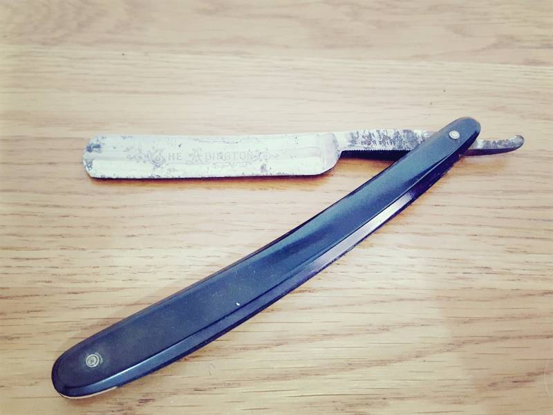 Antikes Sydney Phillips Rasiermesser, The Abington, Cut Throat, Made in Northampton, Wet Shave von PastNFutureUK