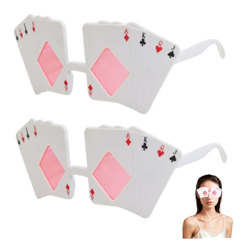 2pcs lustige Brille, 5, 9x3.9x1, 2 Zoll Neuheit Pokergläser, Casino -Themenpartydekorationen, lustige Sonnenbrille 2pcs lustige Brille, 5, 9x3.9x1, 2 Zoll Neuheit Pokergläser, Casino -Themenpartydekorationen, lustige Sonnenbrille von Pastoralist