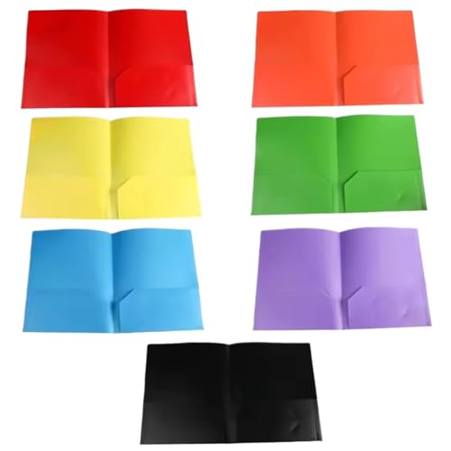 7pcs -Ordner mit Taschen, mehrfarbigen Plastikordnern mit 4 Taschen Hochleistungskaste für Dokumente, Büro und Schule, Ordner 7pcs -Ordner mit Taschen, mehrfarbigen Plastikordnern mit 4 Taschen Hochleistungskaste für Dokumente, Büro und Schule, Ordner von Pastoralist