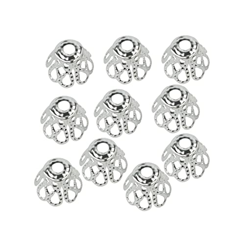 Blumenperlenkappen Filigree Korb Perlen End hohl Blumenperlenendkappen für Schmuck, die Antiquitäten 7 mm Silber 100 PCs Machen Blumenperlenkappen Filigree Korb Perlen End hohl Blumenperlenendkappen für Schmuck, die Antiquitäten 7 mm Silber 100 PCs Machen von Pastoralist
