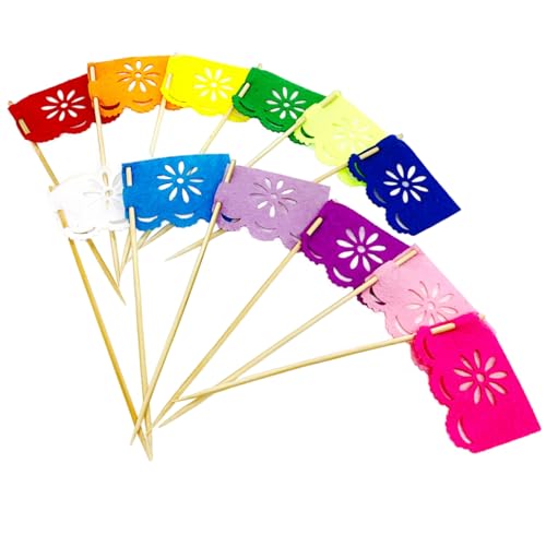Dekoration der mexikanischen Flaggen, Set von 24 PCs Mini Mexikanische Papiergewebe-Banner-Flaggen Dekoration, mehrfarbige Fiesta-Party-Dekorationen Fiesta-Kuchen-Top für Themenpartydekorationen Dekoration der mexikanischen Flaggen, Set von 24 PCs Mini Mexikanische Papiergewebe-Banner-Flaggen Dekoration, mehrfarbige Fiesta-Party-Dekorationen Fiesta-Kuchen-Top für Themenpartydekorationen von Pastoralist