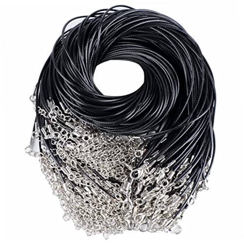 Pastoralist Halskettenschnur klassisches Halskettenkabel mit Hummerverschluss für DIY -Schmuck und Schwarze 10 Stcs Halskette Kabel von Pastoralist