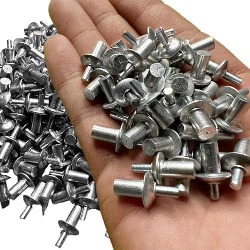 Pastoralist Rivet, 200pcs Aluminium Hammer Drive Niets mit Runden..Klopftyp -Expansion kleine Nieten, um die Festigkeit und Haltbarkeit zu verbessern von Pastoralist