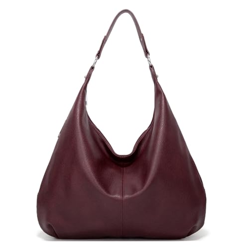 Pastoralist Umhängetasche PU Leder Wein roter Umhängetasche mit Reißverschluss Schultertasche modisch leicht weinrot rot für Frauenarbeit, Reisen, tägliche Verwendung von Umhängetaschen Pastoralist Umhängetasche PU Leder Wein roter Umhängetasche mit Reißverschluss Schultertasche modisch leicht weinrot rot für Frauenarbeit, Reisen, tägliche Verwendung von Umhängetaschen von Pastoralist