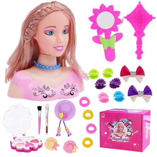 Puppenkopf für Haarstyling 35pcs/Set Simuliertes Styling Head Doll für Kinder imaginativ und Make -up Lernen tun, um Spielzeug für Mädchen, Geschenke für Mädchen, Set 2, Weihnachtsdekorationen zu spi Puppenkopf für Haarstyling 35pcs/Set Simuliertes Styling Head Doll für Kinder imaginativ und Make -up Lernen tun, um Spielzeug für Mädchen, Geschenke für Mädchen, Set 2, Weihnachtsdekorationen zu spi von Pastoralist