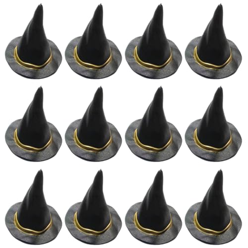 Witch Hut Cake Toper, 12pcs Plastik Mini Witch Hut, 3x2, 8 Zoll Cupcake Topper, für DIY Crafts Flaschen -Topper Partyzubehör, Halloween -Dekorationen Witch Hut Cake Toper, 12pcs Plastik Mini Witch Hut, 3x2, 8 Zoll Cupcake Topper, für DIY Crafts Flaschen -Topper Partyzubehör, Halloween -Dekorationen von Pastoralist