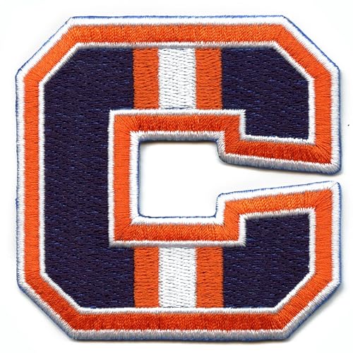 City of Chicago Navy "C" Logo Fußballtrikot Parodie bestickt zum Aufbügeln von Patch Collection