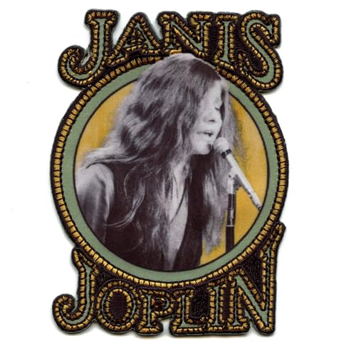Janis Joplin Nouveau Letters Patch Legend Rock Artist Sublimated Embroidered Iron On von Patch Collection