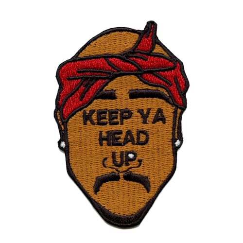 Keep Ya Head Up Patch West Coast Rapper bestickt zum Aufbügeln von Patch Collection