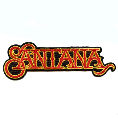 Santana Band Name Logo Patch Carlos Latin Rock bestickt zum Aufbügeln von Patch Collection