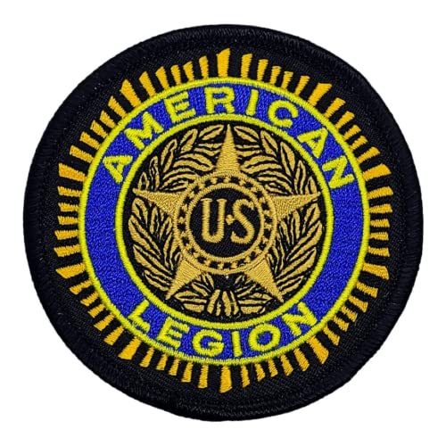 Bestickter Aufnäher mit amerikanischer Legion, 7,6 x 7,6 cm, zum Aufbügeln oder Aufnähen, P499 von Patch Force USA