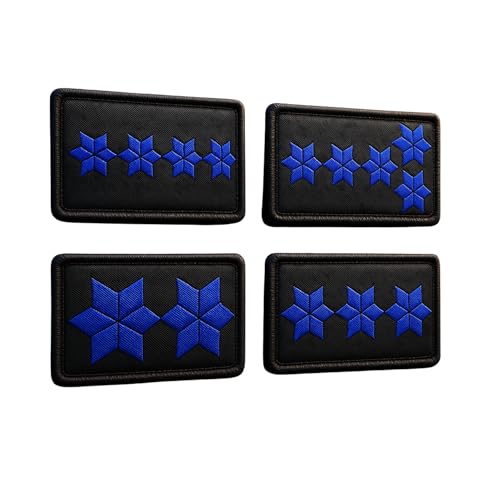 Patch Force - Dienstgradabzeichen Polizeiobermeister (POM) mittlerer Dienst (mD) - Als Abzeichen für Polizeiuniform, Schutzweste, Einsatztasche, Jacke oder Rucksack - gestickt, woven, textil Patch von Patch Force