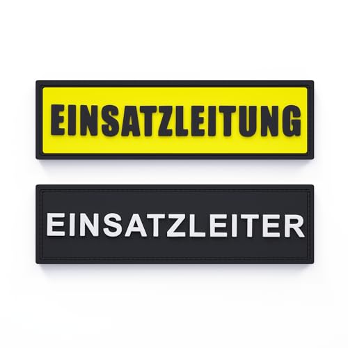 Patch Force - Einsatzleiter Rubber Patch in den Maßen 15cm x 4cm - Für Polizei, Feuerwehr, Bundeswehr und Einsatzleiter - Zum Anbringen auf Jacke, Weste, Uniform, Rucksack, Tasche Patch Force - Einsatzleiter Rubber Patch in den Maßen 15cm x 4cm - Für Polizei, Feuerwehr, Bundeswehr und Einsatzleiter - Zum Anbringen auf Jacke, Weste, Uniform, Rucksack, Tasche von Patch Force