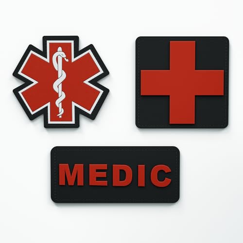 Patch Force - Medic Sanitäter Rubber Patch für Bundeswehr, Polizei und Feuerwehr - Als Patch für taktische Rucksäcke, medizinische Taschen, Erste-Hilfe-Kits, First Aid Pouch - 7cm x 3cm Patch Force - Medic Sanitäter Rubber Patch für Bundeswehr, Polizei und Feuerwehr - Als Patch für taktische Rucksäcke, medizinische Taschen, Erste-Hilfe-Kits, First Aid Pouch - 7cm x 3cm von Patch Force