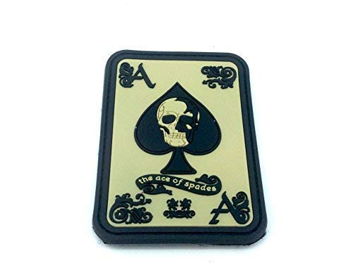 Ace Of Spades Biker Airsoft PVC Patch Klett Emblem Abzeichen von Patch Nation