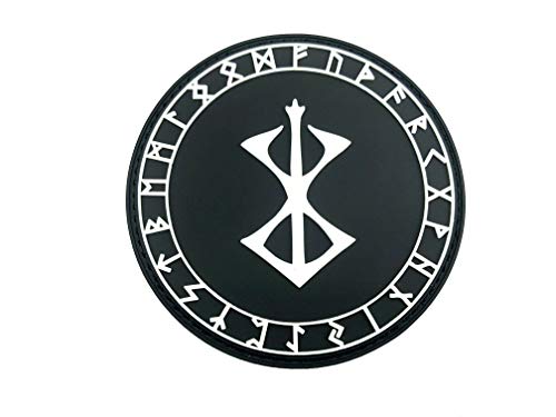 Berserker Marke des Opfers Rüstung Viking Wikingers PVC Airsoft Paintball Klett Emblem Abzeichen Patch von Patch Nation