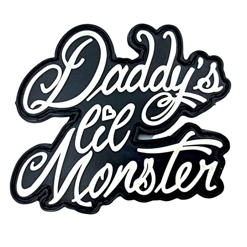 Daddy's Lil Monster Harley Quinn PVC Klett Emblem Abzeichen Morale Patch (Leuchten im Dunkeln) von Patch Nation