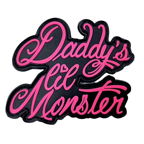 Daddy's Lil Monster Harley Quinn PVC Klett Emblem Abzeichen Morale Patch (Rosa) von Patch Nation