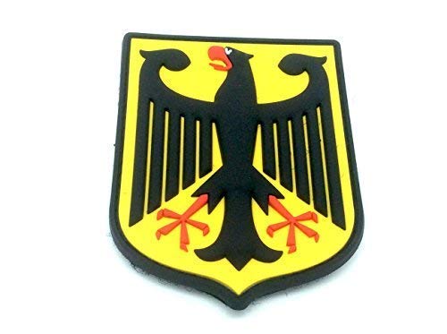 Deutsch Adler Deutschland-Flaggen Gelb PVC Klett Emblem Abzeichen Patch von Patch Nation