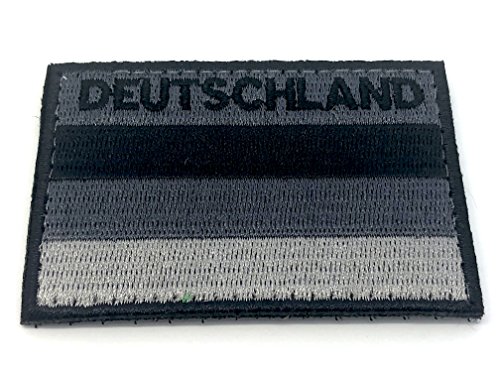 Deutschland Gedämpft Schwarz Flagge Cosplay Bestickt Airsoft Klett-Patch von kidsnado