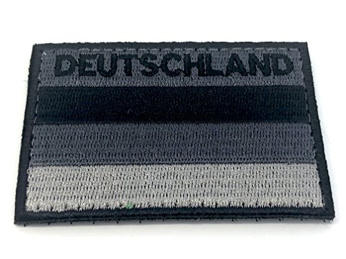 Deutschland Gedämpft Schwarz Flagge Cosplay Bestickt Airsoft Klett-Patch Deutschland Gedämpft Schwarz Flagge Cosplay Bestickt Airsoft Klett-Patch von Patch Nation