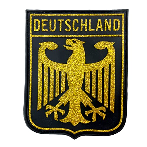 Deutschland Königlichem Wappen Bundesadler Gold Flaggen PVC Klett Emblem Abzeichen Patch von Patch Nation