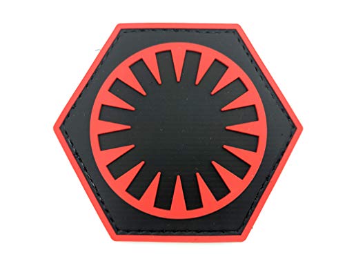 First Order Airsoft PVC Klettverschluss-Flecken Patch (Rot) von Patch Nation
