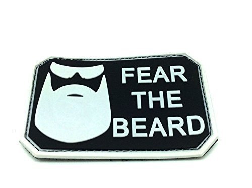 Flicken PVC Airsoft Klett 'Fear The Beard' von Patch Nation