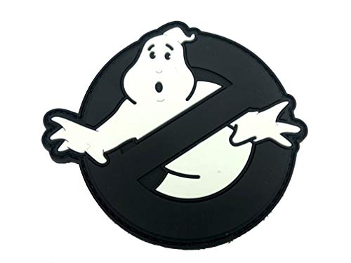 Ghostbusters Schwarz Im Dunkeln Leuchten PVC Klett Emblem Abzeichen Patch von Patch Nation