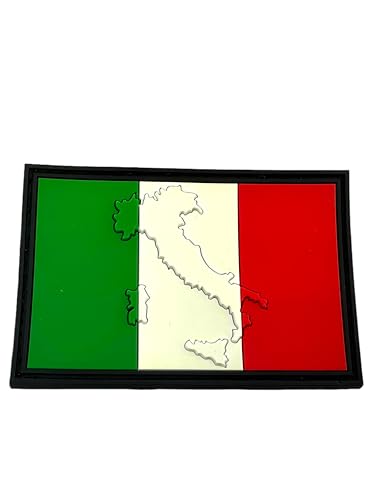 Klettband Aufnäher Italien Flagge Airsoft PVC von Patch Nation