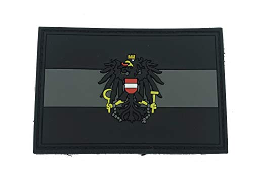 Österreicher Österreich Schwarz Flagge PVC Patch Klett Emblem Abzeichen Österreicher Österreich Schwarz Flagge PVC Patch Klett Emblem Abzeichen von Patch Nation