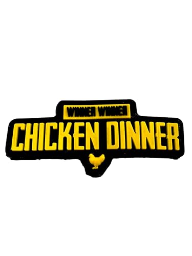 Patch Nation Aufnäher für Airsoft, Paintball, PVC, Motiv: Huhn Dinner (gelb) von Patch Nation