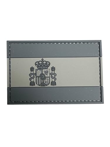 Patch Nation Aufnäher mit spanischer Flagge, für Airsoft, Paintball, PVC, Grau Patch Nation Aufnäher mit spanischer Flagge, für Airsoft, Paintball, PVC, Grau von Patch Nation