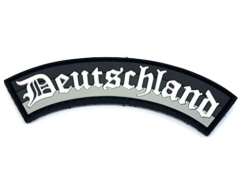Deutschland Bogen Schwarz Gedämpft Leuchten im Dunkeln PVC Airsoft Paintball Klett Moral Schulter Flicken von Patch Nation