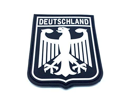 Patch Nation Deutschland Königlichem Wappen Bundesadler Schwarz-Flaggen PVC Klett Emblem Abzeichen von Patch Nation