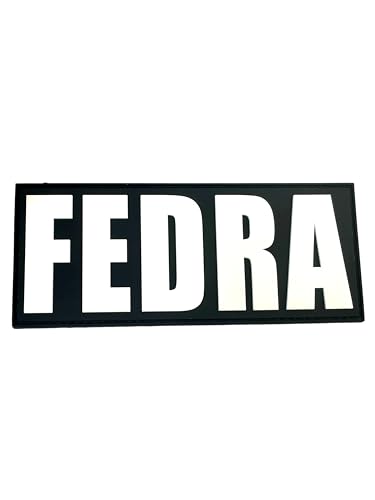 Patch Nation FEDRA Tactical Airsoft Paintball PVC Moral Patch (schwarz leuchtet im Dunkeln) von Patch Nation