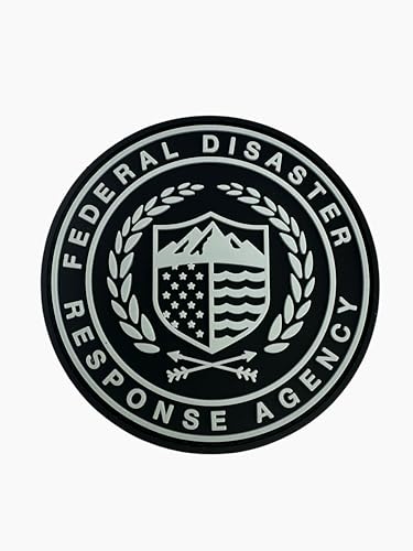 Patch Nation Federal Disaster Response Agency FEDRA Tactical Airsoft Paintball PVC Moral Patch (Grau) von Patch Nation