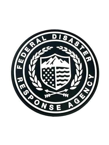 Patch Nation Federal Disaster Response Agency FEDRA Tactical Airsoft Paintball PVC Moral Patch (schwarz leuchtet im Dunkeln) von Patch Nation