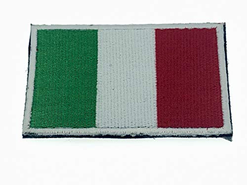 Italien Italienische Flagge Gestickte Airsoft Klettverschluss-Flecken von Patch Nation